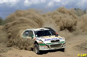 Armin Schwarz powers through the dust