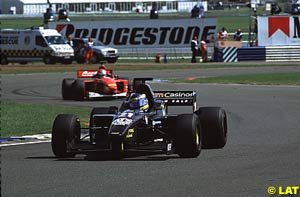 Sebastien Bourdais leads the field at Silverstone