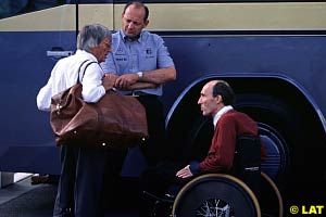 Williams with Ron Dennis and Bernie Ecclestone