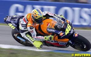 Valentino Rossi rides his way to victory