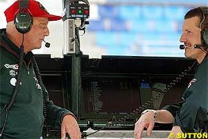 Niki Lauda with Steiner