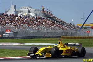 Giancarlo Fisichella on his way to fifth place