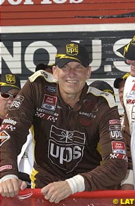 Race winner Dale Jarrett after the race