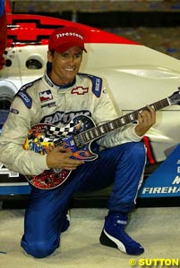 Alex Barron and his winner's trophy