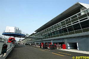 A view of the new Monza podium