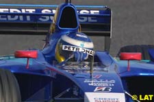 Sauber cockpit, red mirrors