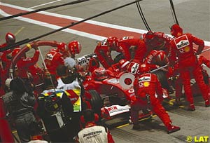 Michael Schumacher pits