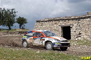 McRae's damaged Focus