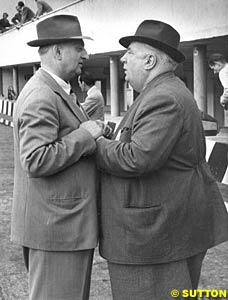 Ferrari and the legendary Mercedes team chief, Alfred Neubauer