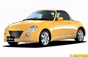 Daihatsu's Copen boasts a turbo-charged 660cc 4-cylinder engine 