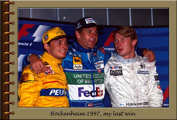 Hockenheim 1997, my last win