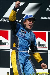 Fernando Alonso in Hungary