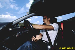 Jenson Button in the NSX-R