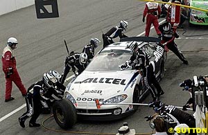 Ryan Newman, whose day was effectively ended in pit lane when he accidentally flicked the kill switch