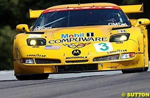 The GTS class winning Corvette of Ron Fellows and Johnny O'Connell