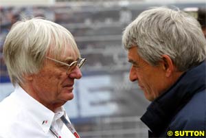 Bernie Ecclestone and Dupasquier