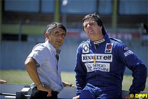 Dupasquier with Derek Warwick, 1984