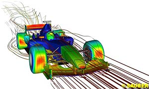 Computer airflow illustration