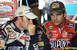 Hendrick teammates Jimmie Johnson and Jeff Gordon ran Busch close but weren't good enough in the end