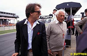 Luca di Montezemolo & FIAT President Gianni Agnelli 