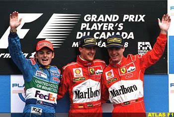 Canada 1998 - the podium