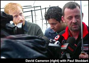 David Cameron with Paul Stoddart