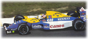 1992: Williams FW14B with active suspensions