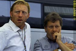 Becker with Haug at the German GP last Year