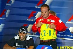 Barrichello Flaunts Brazilian World Cup Win