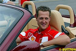 Schumacher Motors into Swiss Town 