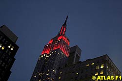 Empire State Building Lights Up for Ferrari