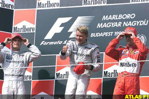 The podium, today